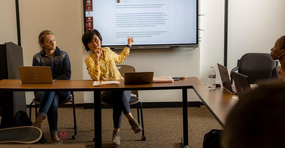 A class session in the education program