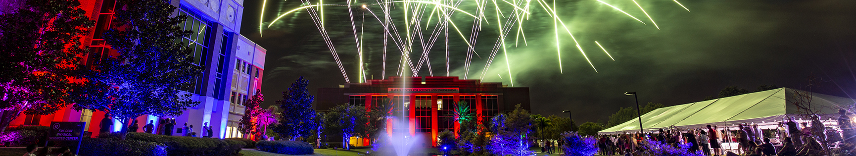 Fireworks over the Campus