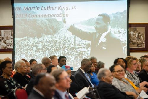 Audience watching the MLK 2019 commemoration