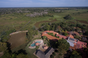 Aerial view of surrounding landscape. Photo by Araras Eco Lodge.