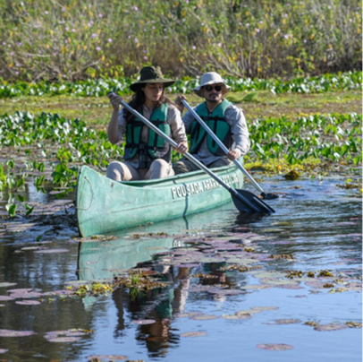 View of canoe activity. Photo by Araras Eco Lodge.