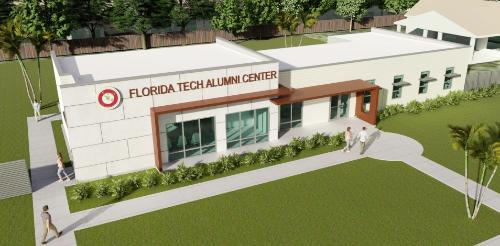 Florida Tech Alumni Center overhead rendering