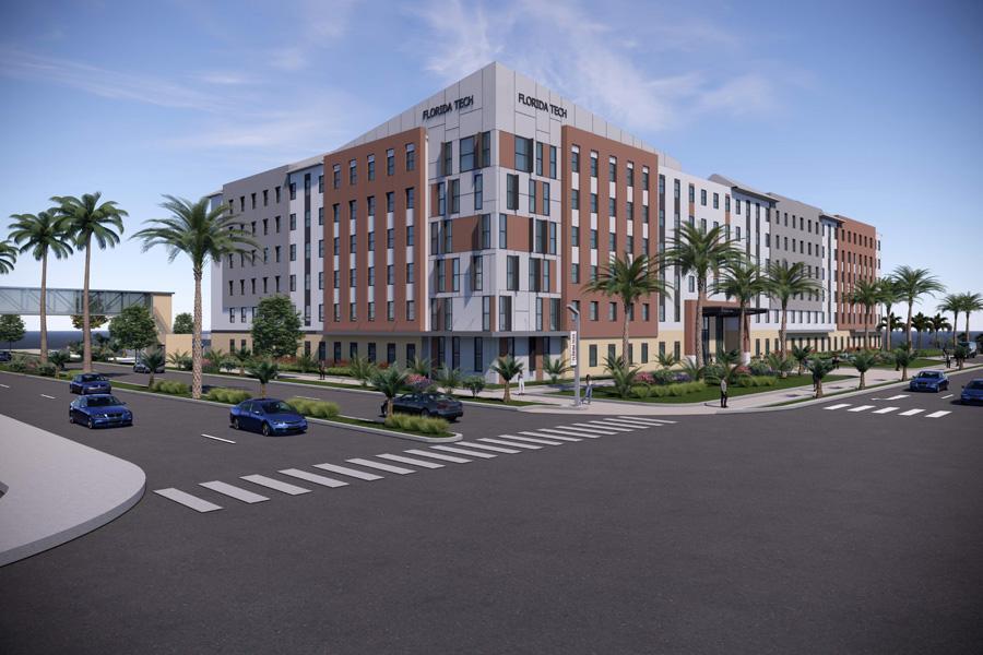 New student housing complex rendering image