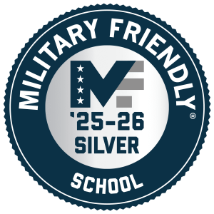 Military Friendly School badge; MF 2026 Silver