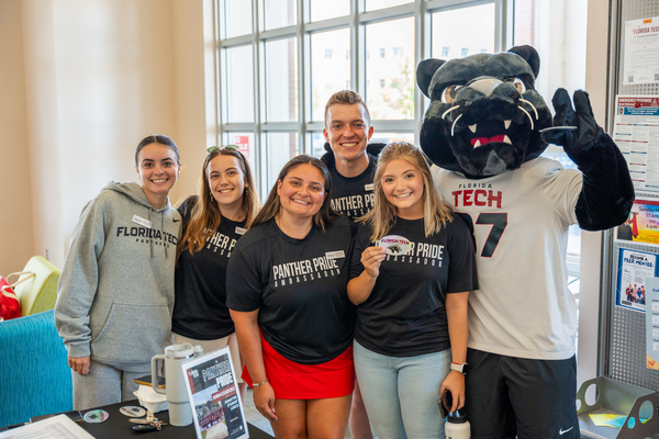 Students with Pete