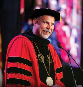 President John Nicklow in his regalia