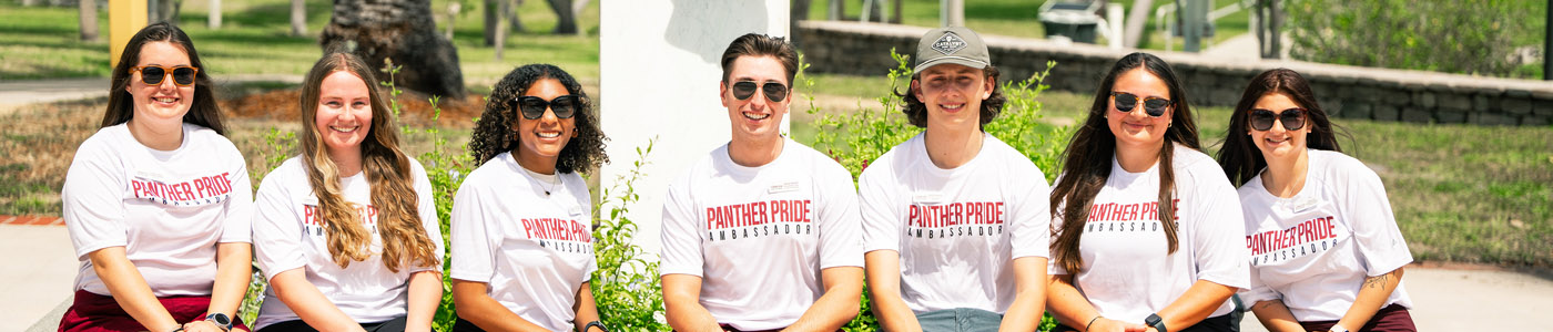 Students with Panther Pride t-shirt