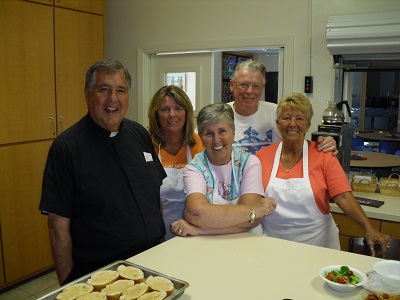 Cooks for the spaghetti dinner