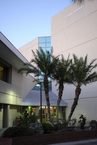 Entrance to the library