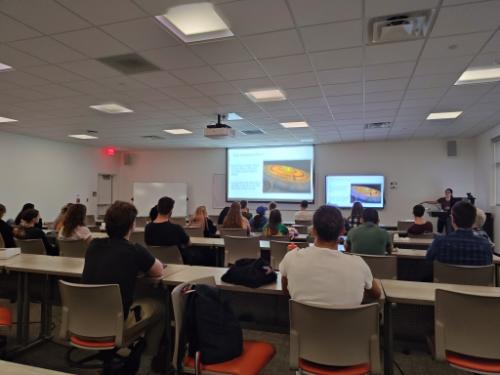 students in aerospace classroom