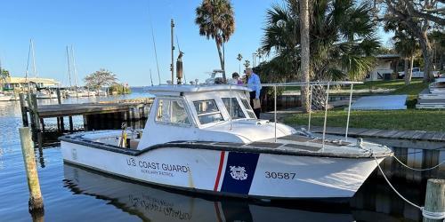 UTB 30587 is a dedicated training platform for Florida Tech’s AUP students. Photo Credit: W. Cox, USCGAUX