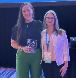 student with Dr. Nicholson