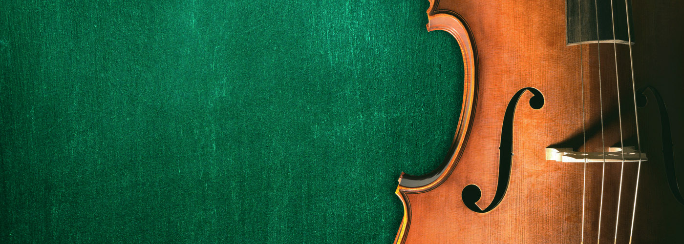 music program header - violin