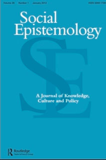 Book cover of social epistemology