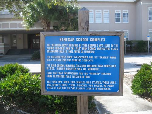 Henegar School Complex Marker