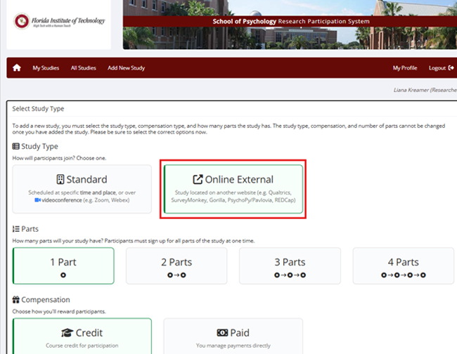 online external study