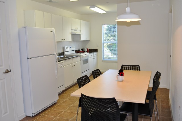 Dining room and kitchen