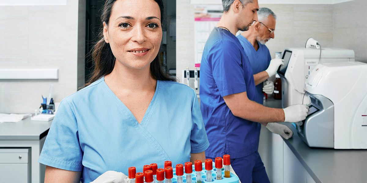 Phlebotomy Technician at work