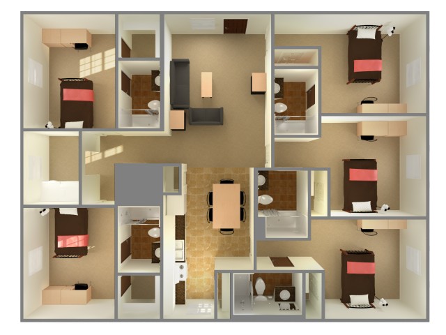 Panther Bay Apartments - 5 bedroom