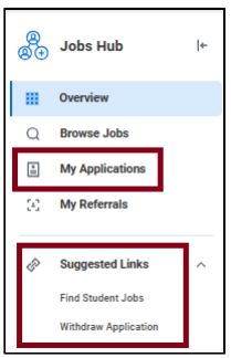 finding student jobs in workday