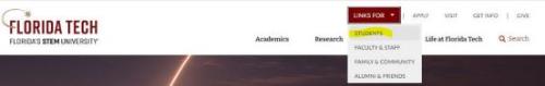 Links for Students on dashboard