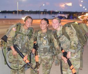 rotc students training