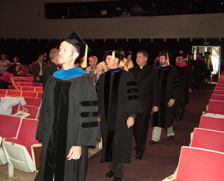 The start of ceremony, walking in