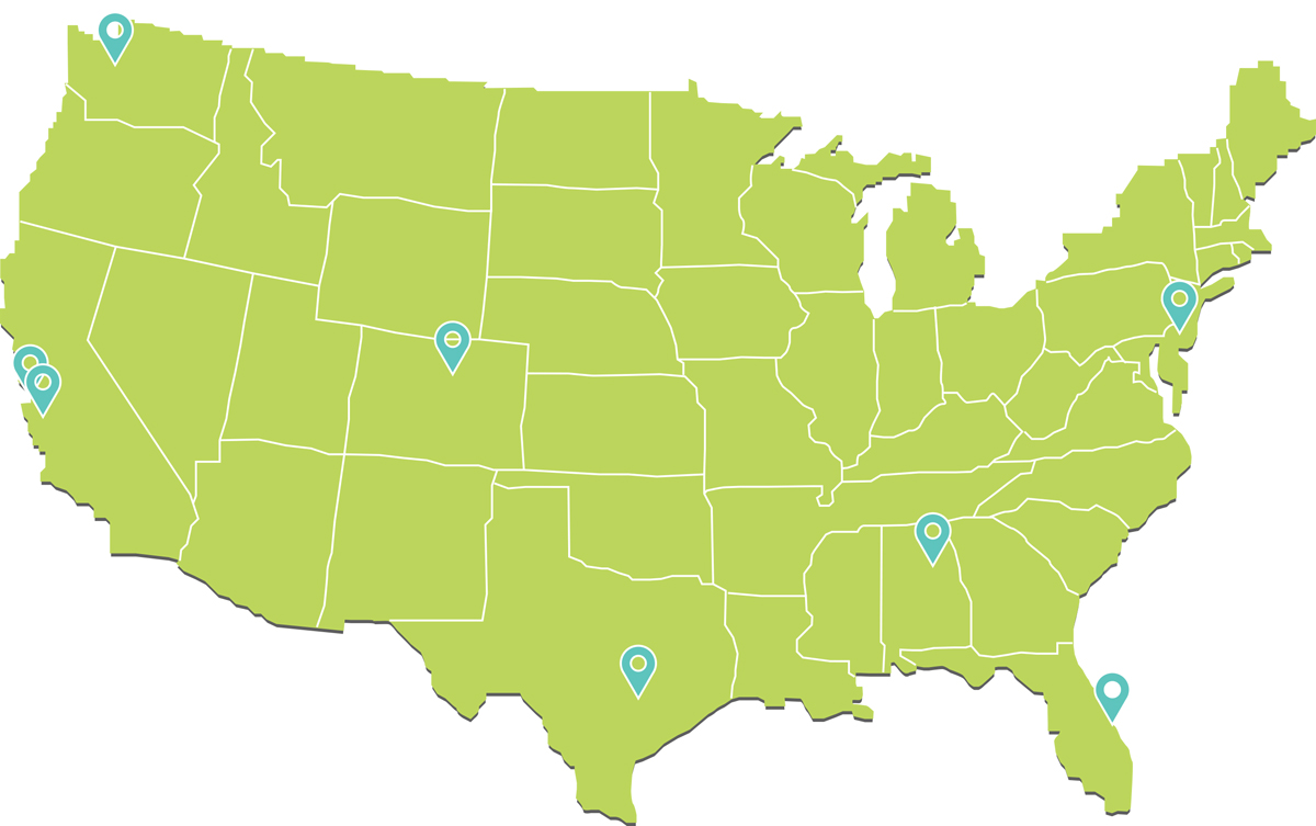 Map of Best Places to Live for STEM Jobs