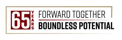 65 Years: Forward Together. Boundless Potential.