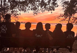 Resideant Assisants watching the sunset
