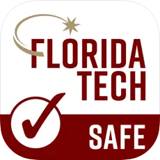 Icon with Florida Tech logo, the word SAFE, and a checkbox that is checked.